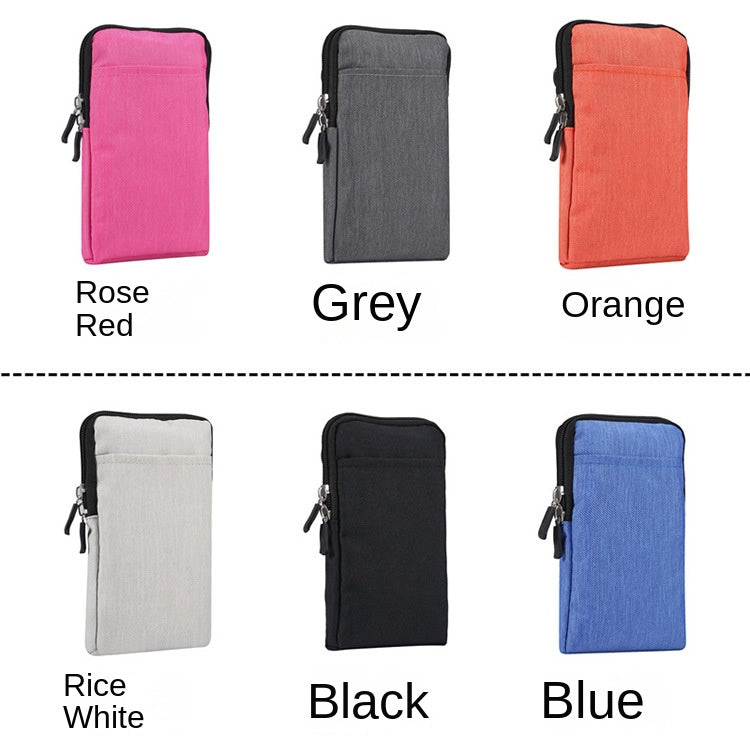 Multifunctional Portable Mini Phone Bag - Lightweight Fabric Waist Pouch & Crossbody for Outdoor Activities