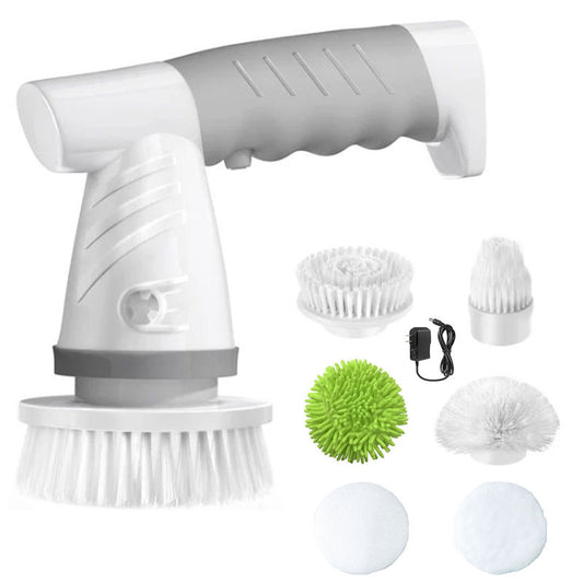 5-in-1 Handheld Electric Cleaning Brush – Multipurpose Power Scrubber for