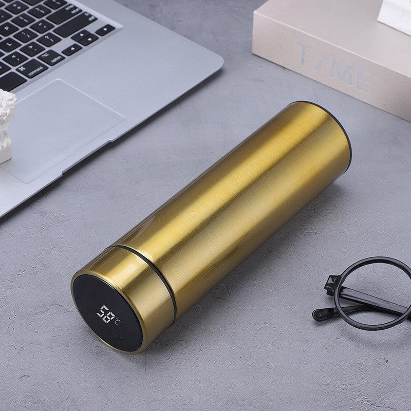 Smart LED Temperature Display Thermos - 500ml Insulated Stainless Steel Water Bottle