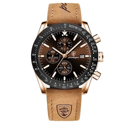 Multi-Functional Blue Dial Men's Business Watch - Premium Sports Watch with Silicone Strap