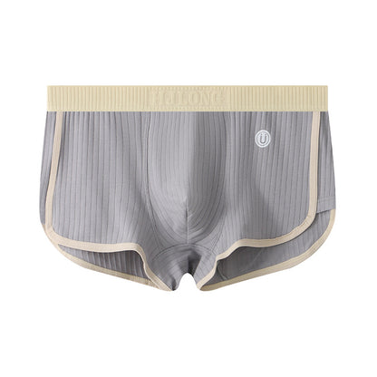 Women's Ribbed Cotton Mid-Waist Safety Shorts / Boxer Underwear