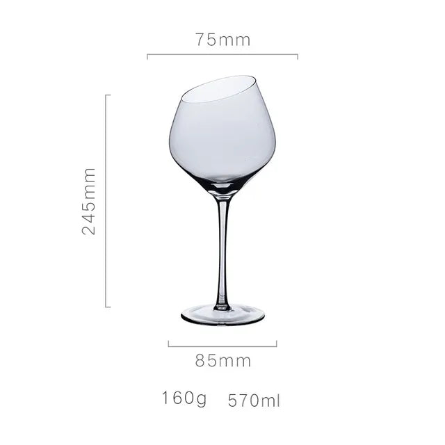 Creative Bevel Champagne/Wine Glass Cups with Iridescent Color-Changing Finish