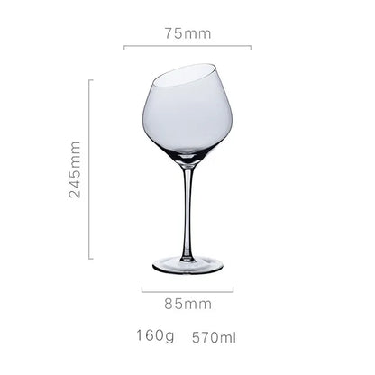 Creative Bevel Champagne/Wine Glass Cups with Iridescent Color-Changing Finish