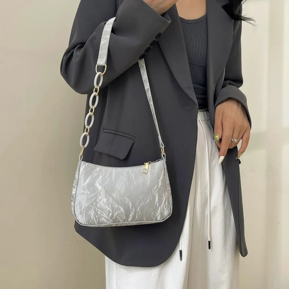 Mini Bow Accent PU Leather Crossbody Bag (Multiple Colors)