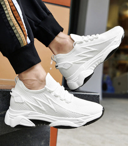 Summer 10CM Height Increasing Men's Shoes (Breathable Fly Woven Mesh)