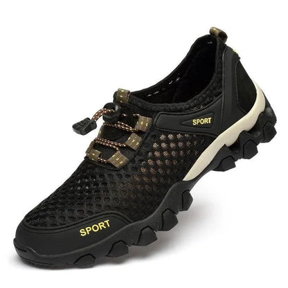 Summer Men's Mesh Sports Shoes - Breathable Outdoor Hiking & Running Sneakers