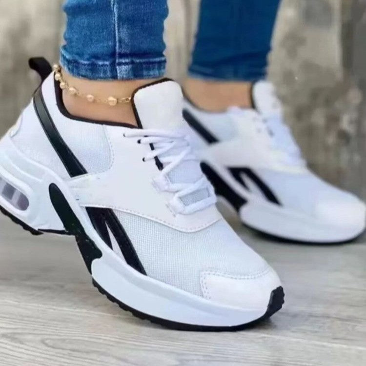 Trendy Pastel Multi-Color Low Cut Sneakers - Comfortable Walking Shoes for Women