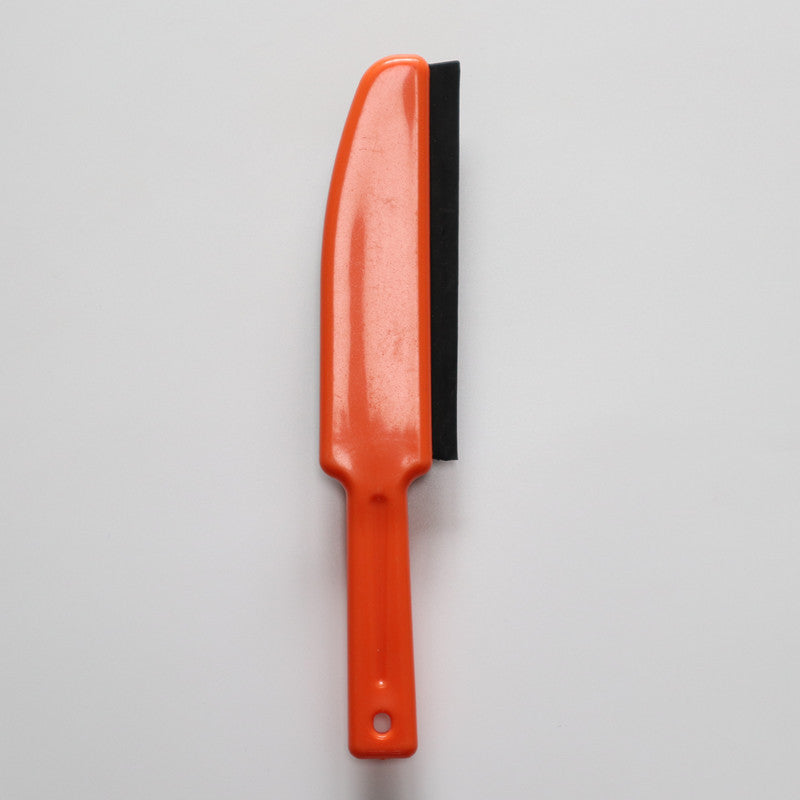 Multi-Surface Rubber Bristle Sweeper with Long Handle | Pet Fur Cleaning Tool