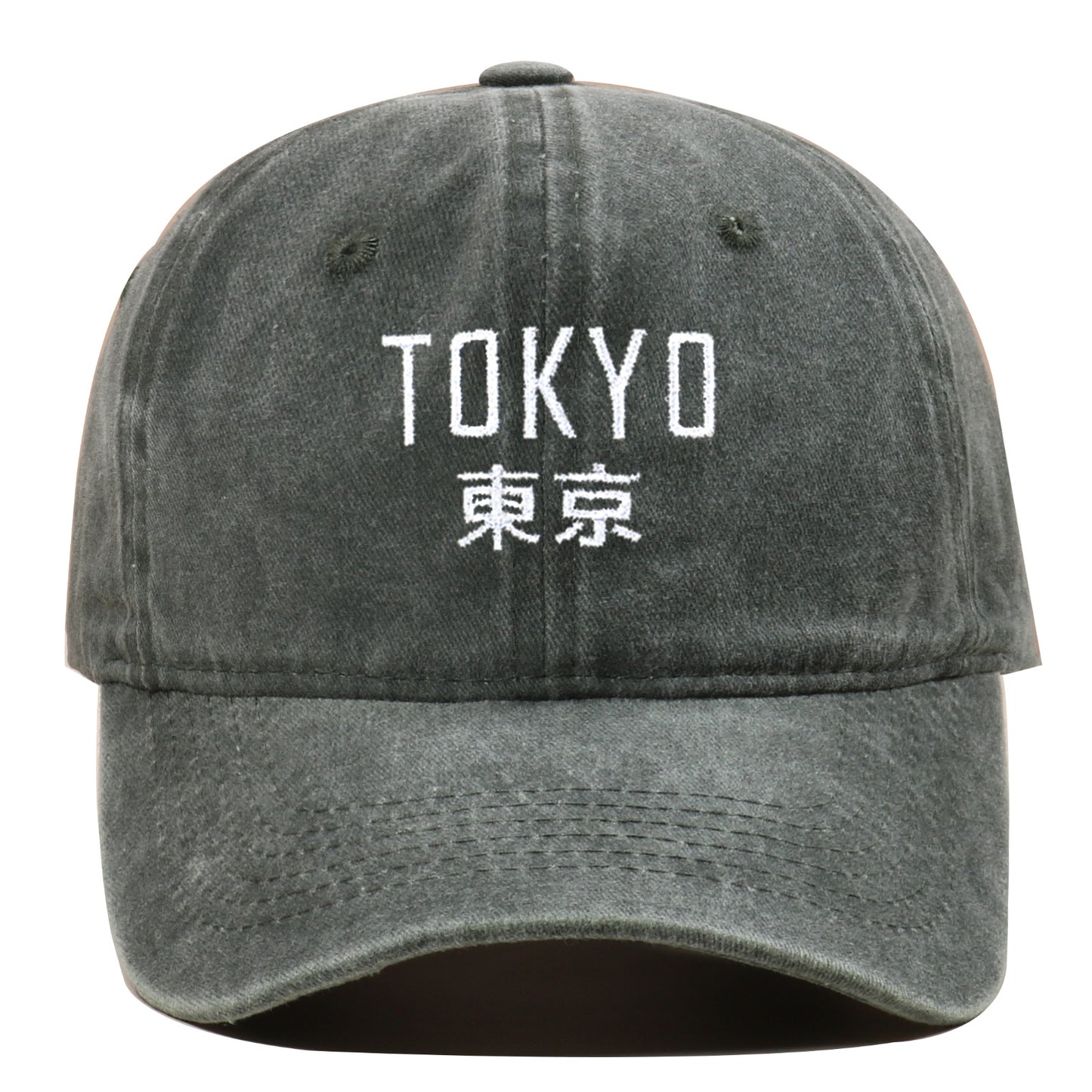 Unisex Embroidered Tokyo Kanji Dad Hat - Outdoor Sun Protection Cap