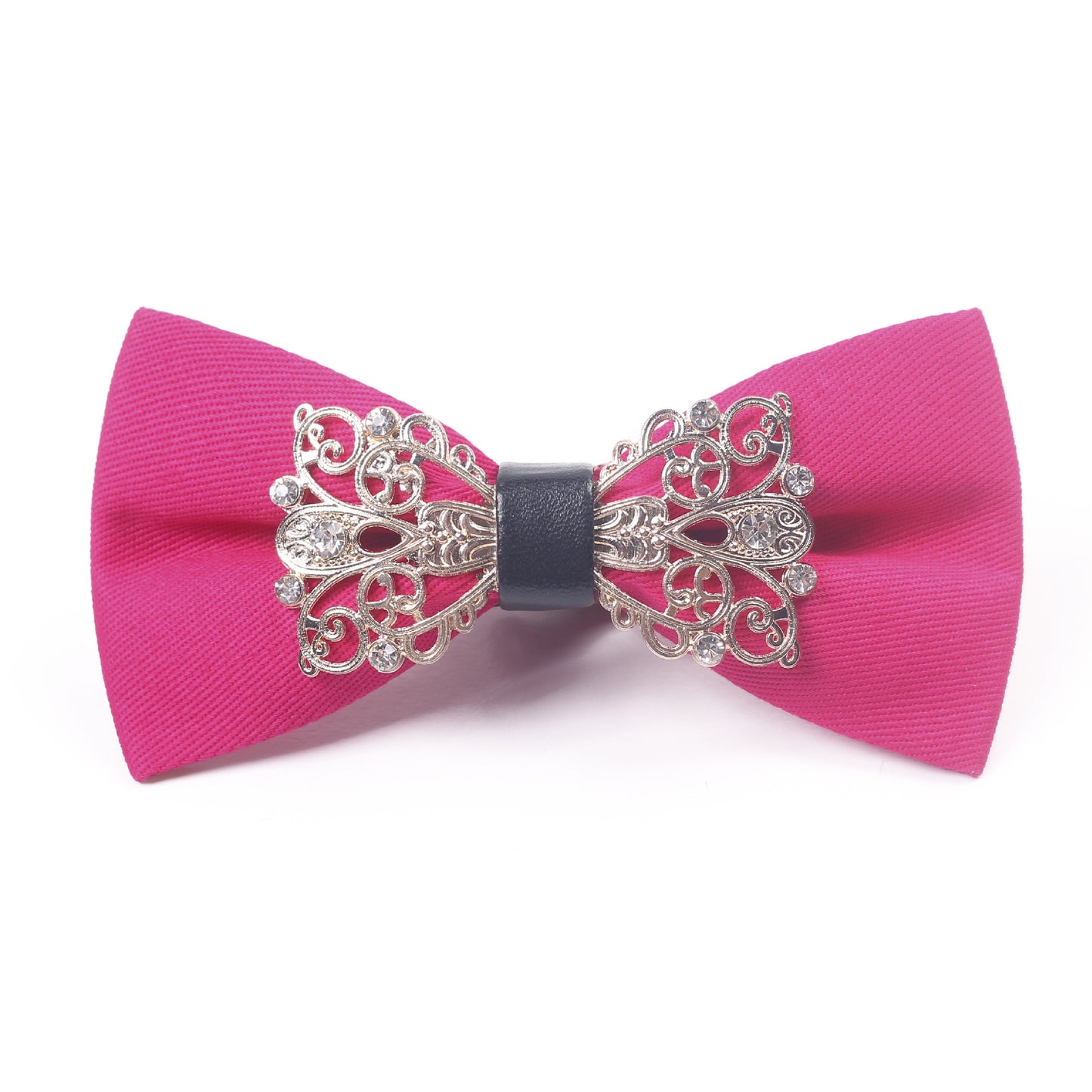 Luxury Metal Diamond Bow Tie for Men - Elegant Red Carpet Party Wear