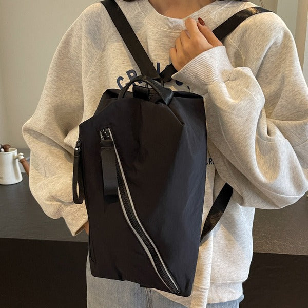 Cute Toast Design Small Backpack (Large Capacity & Crossbody Option)