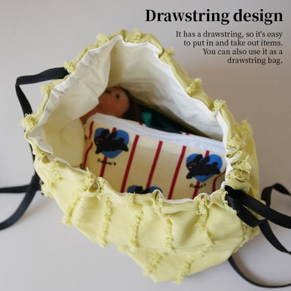 Aesthetic Korean Style Tissue Box Cover - Soft Fabric Cake Design Decorative Holder