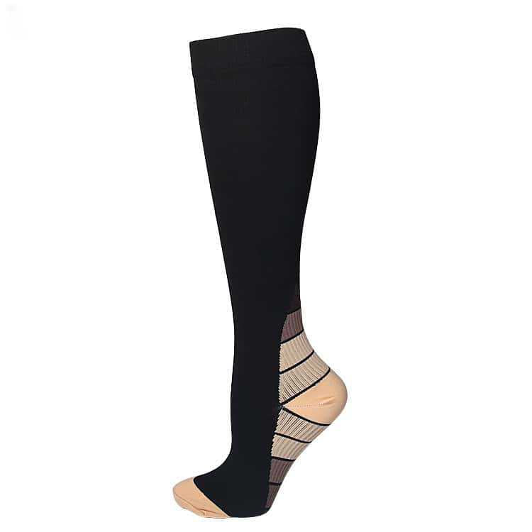 Professional Women's Long Compression Socks - High Elastic Sports Pressure Socks