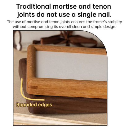 Premium Solid Wood Desk Photo Frame | Minimalist Tabletop Picture Frame