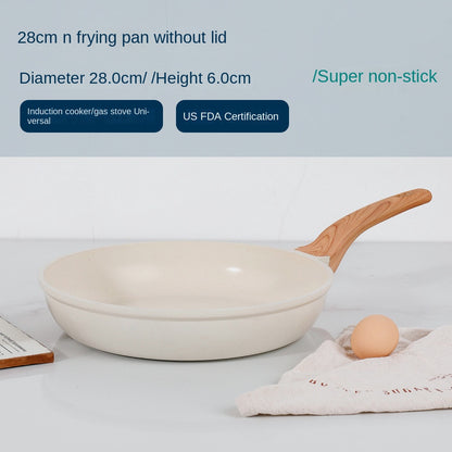 Product Title: Premium Medical Stone Non-Stick Cookware Set - Marble Finish Frying Pan, Soup Pot & Wok (Eco-Friendly & Durable)