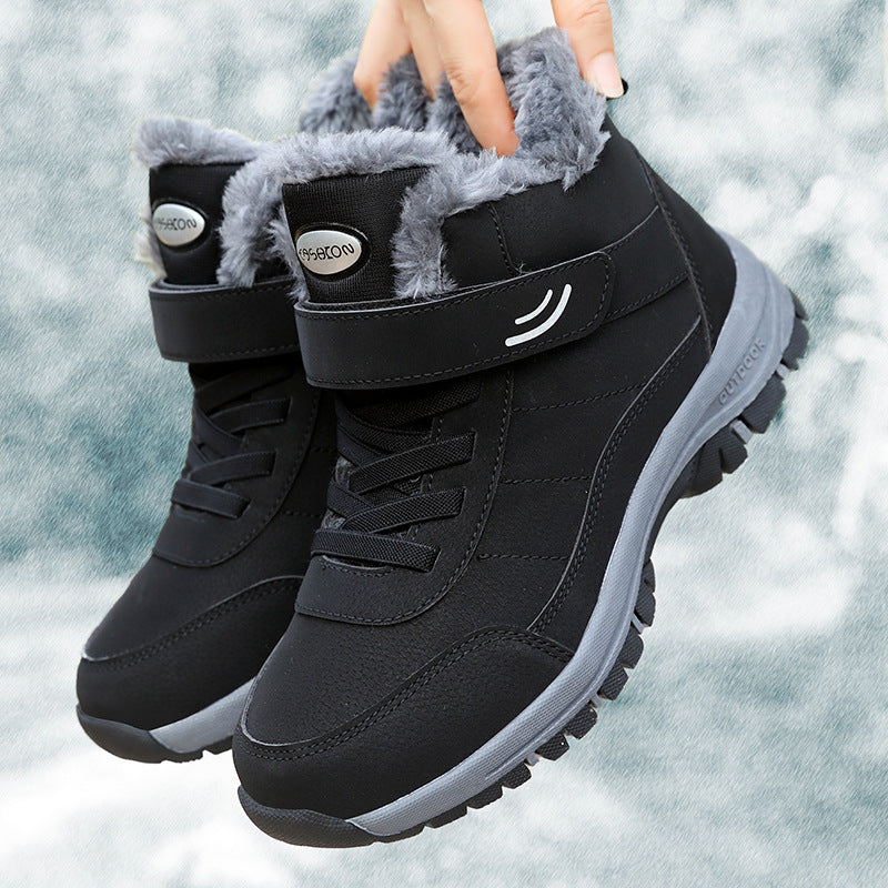 Premium Winter Snow Boots – Waterproof Anti-Slip Cotton Shoes with Warm Fleece Lining