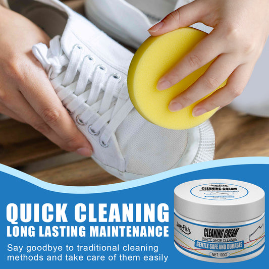 Ultimate White Shoes Cleaning Cream – Instant Decontamination & Whitening Paste for Sneakers & Canvas Shoes
