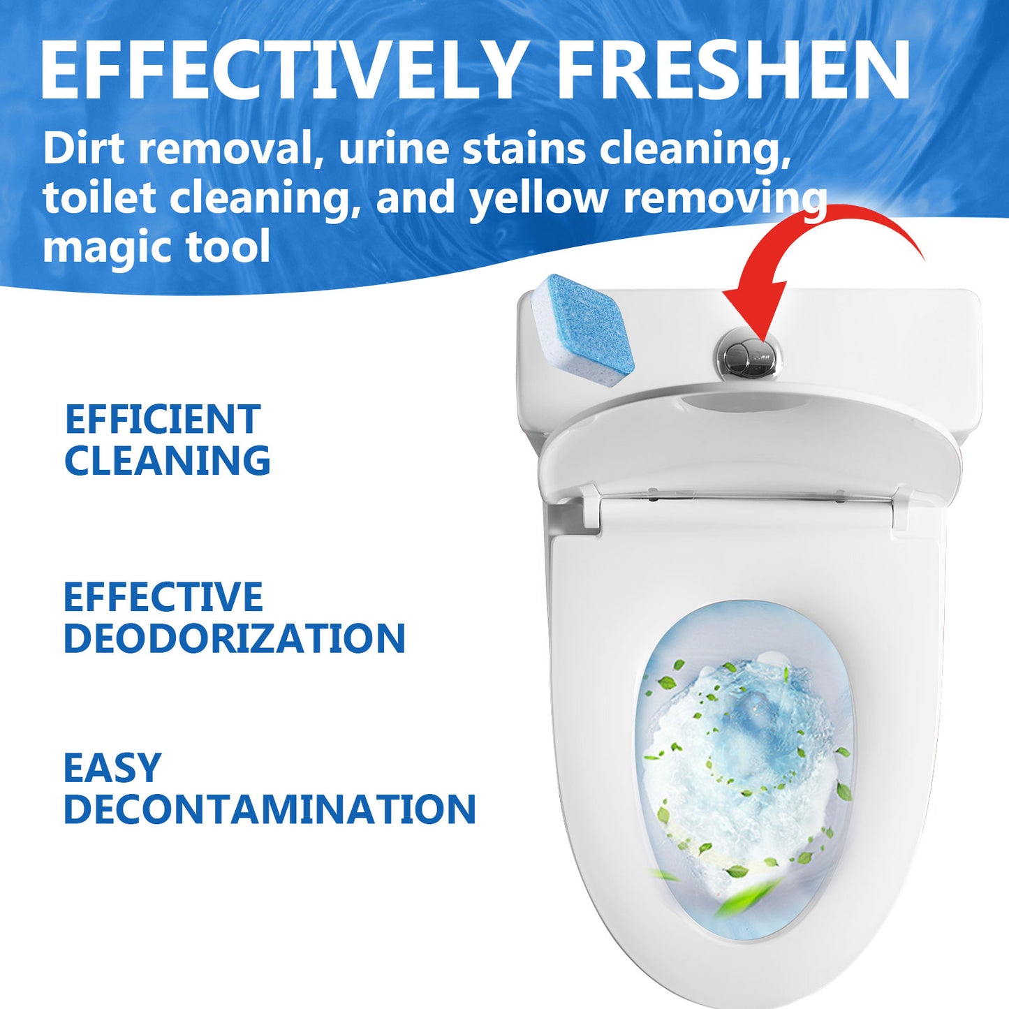 Jue-Fish Foam Toilet Cleaner - 12pcs Pack for Long-lasting Hygiene & Fragrance