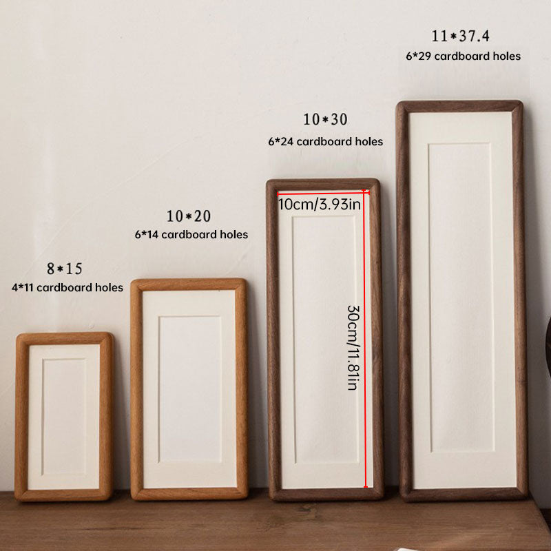 Premium Solid Wood Desk Photo Frame | Minimalist Tabletop Picture Frame