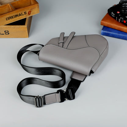 Men's Stylish Crossbody Saddle Bag - Casual Travel & Daily Use Sling Bag