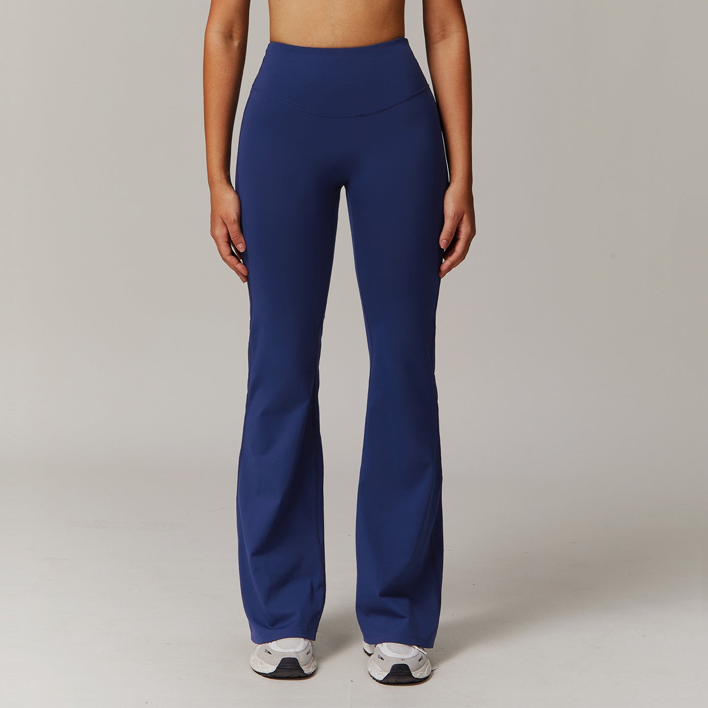 Women's High-Waist Bootcut Fitness Pants - Slim Fit Athletic Trousers