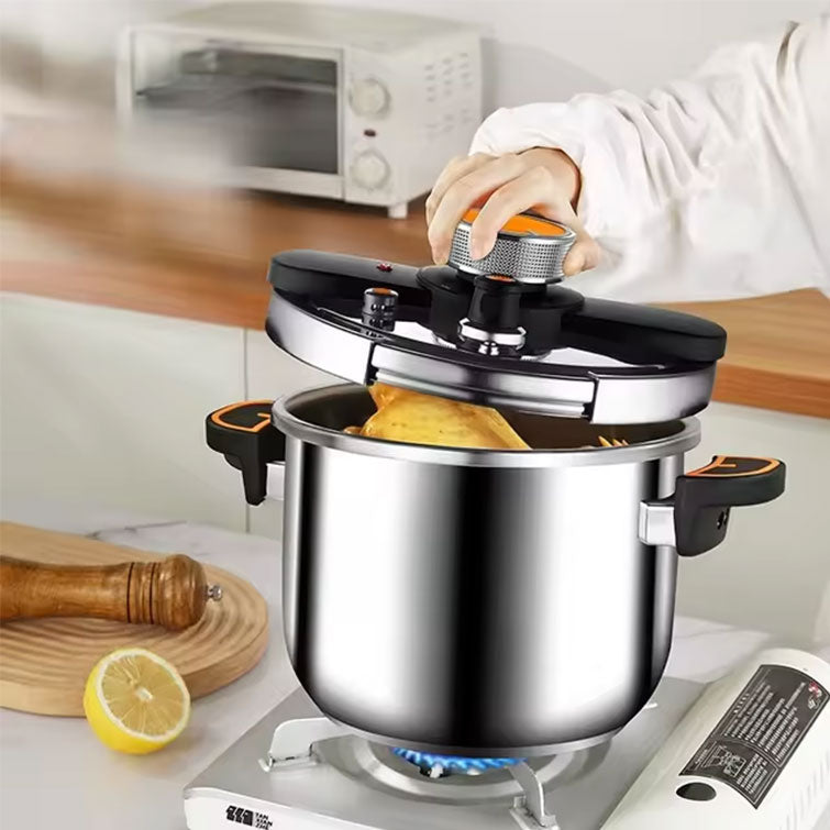 Premium Stainless Steel Pressure Pot for Gas & Electric Stoves (4L/6L)