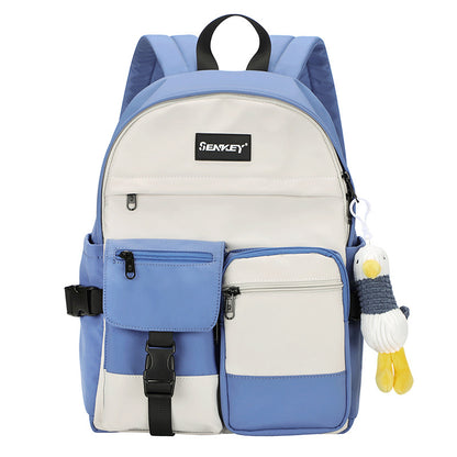 INS Style Lightweight School Backpack for Girls - Large Capacity Casual Campus Bag