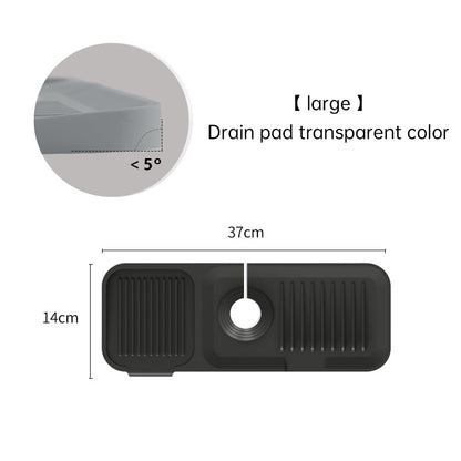Silicone Faucet Drain Pad - Anti-Splash Kitchen Countertop Sink Mat