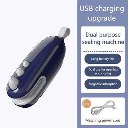 Portable Mini Bag Sealer | Handheld Heat Sealer for Snacks & Plastic Bag Storage