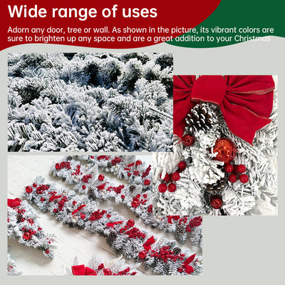 Luxury Double-Layer LED Christmas Ribbon - 5M Gold & Silver Fairy Lights