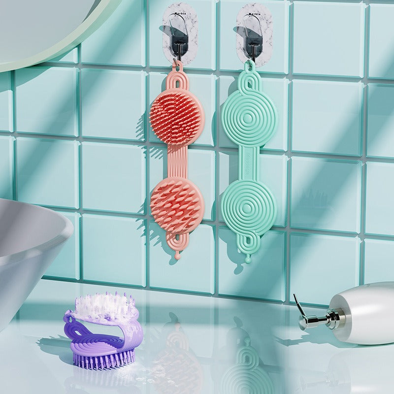 Premium Ultra-Soft Silicone Scalp Massager & Shampoo Brush – Double-Sided Bath Scrubber for Adults & Kids