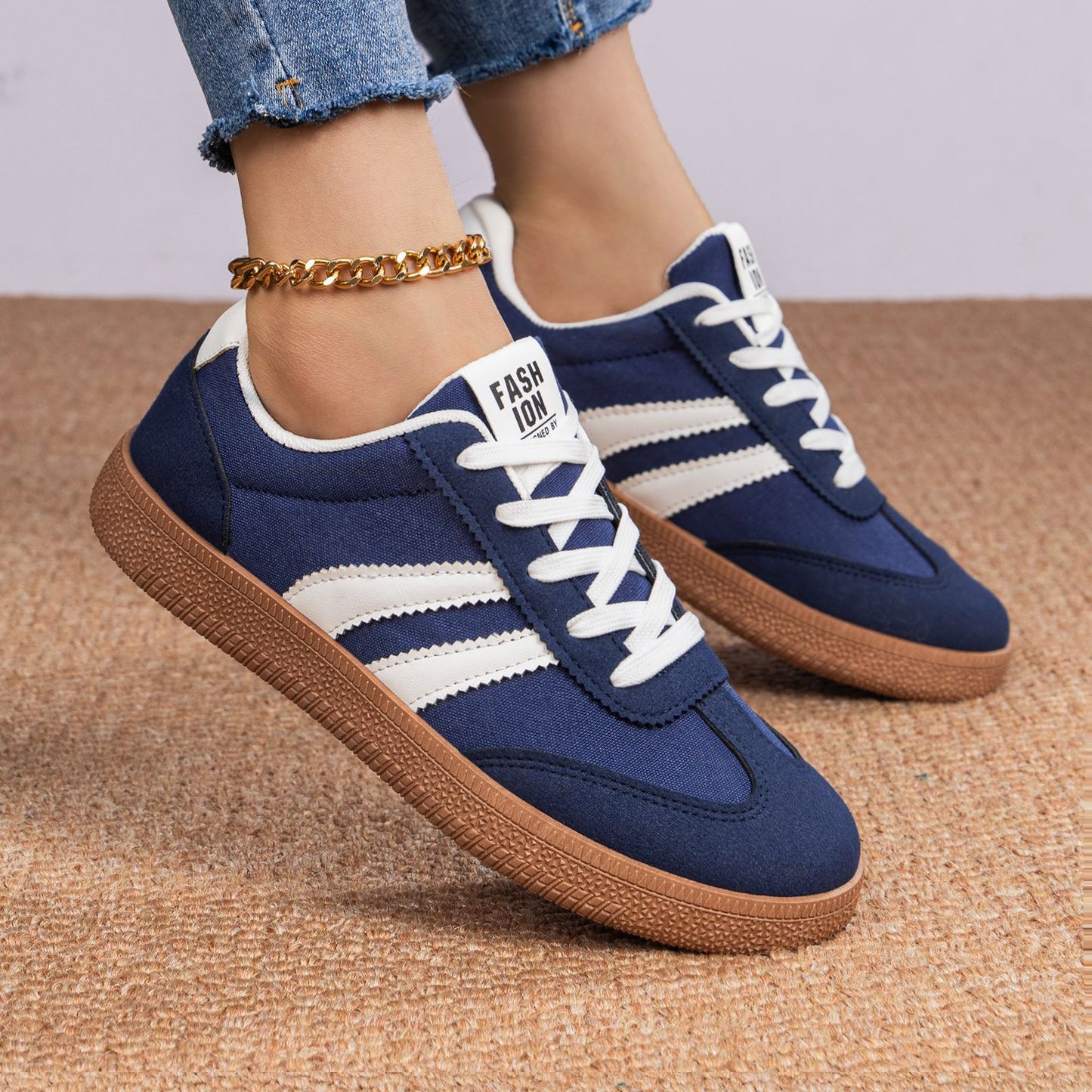 Women's German Training Casual Sneakers - Lightweight Soft Sole Shoes