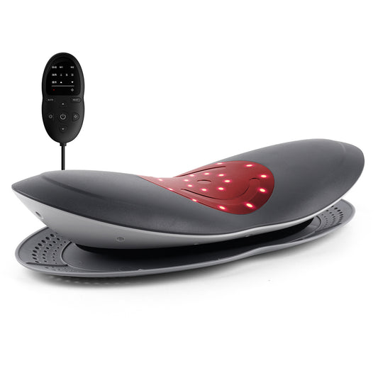 Smart Lumbar Traction Massager | Heated Back Stretcher with Air Pressure Relief & Cervical Support