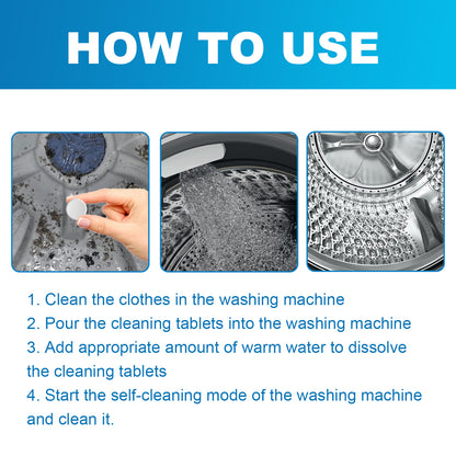 Washing Machine Tank Deep Cleaner | Anti-Bacterial Deodorizing Effervescent Sheet