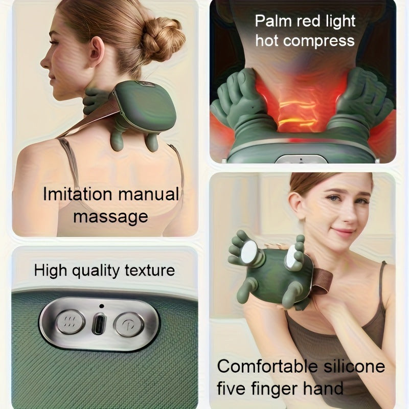 Simulated Human Master Neck and Shoulder Massager with Heat