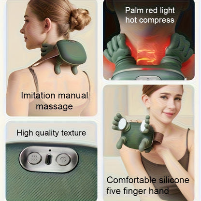 Simulated Human Master Neck and Shoulder Massager with Heat