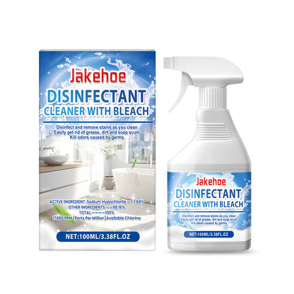 Jakehoe Bathroom Cleaning Spray | Disinfectant Cleaner with Bleach | Multi-Purpose Stain and Scale Cleaner
