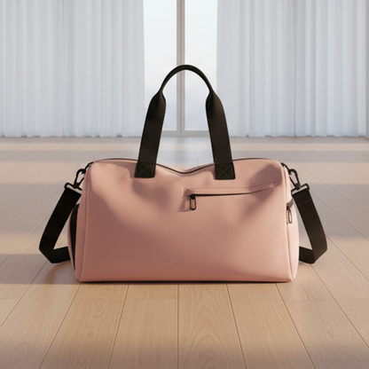 Waterproof Dry/Wet Separation Travel & Sports Duffel Bag (Pink)