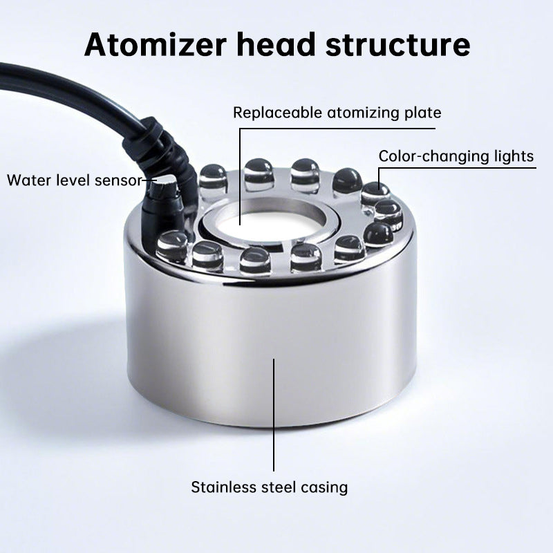 Ultrasonic Atomizer Mist Maker for Garden, Pool, Fountain & Halloween