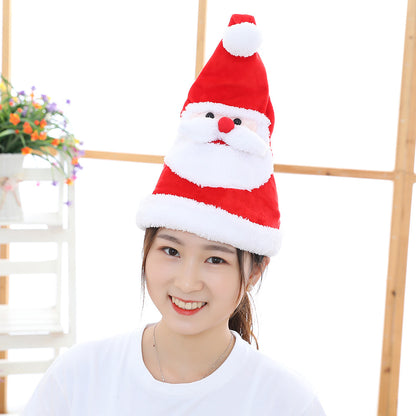 Electric Moving Christmas Santa Plush Toy | Light-Emitting & Singing Kawaii Xmas Hat