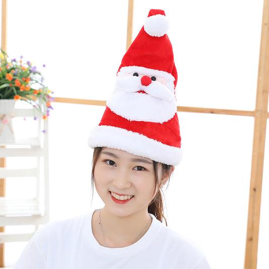 Electric Moving Christmas Santa Plush Toy | Light-Emitting & Singing Kawaii Xmas Hat