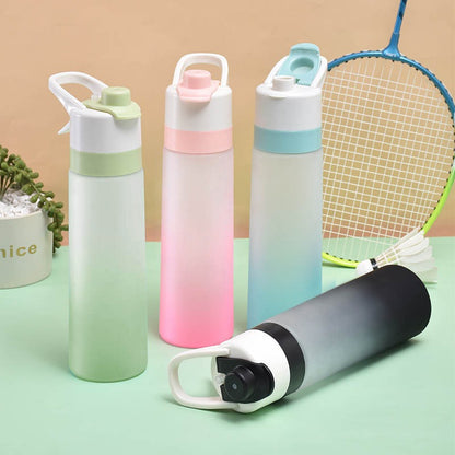 700ml Frosted Spray Water Bottle - Outdoor Sports Cooling Kettle
