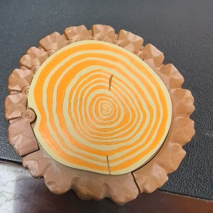 Creative Spill-Proof Wooden Carrier Coaster Set