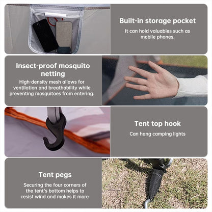 Waterproof Double Layer Family Camping Tent | Windproof & UV Resistant