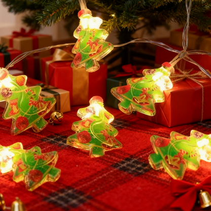 : Festive Mini Christmas Tree Fairy Lights for Holiday Decor
