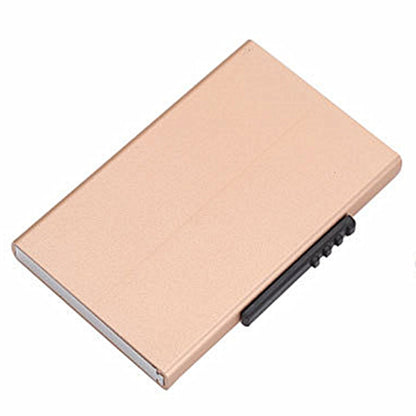 High Quality Business RFID Blocking Card Holder - Unisex Aluminum Card Box Travel Purse