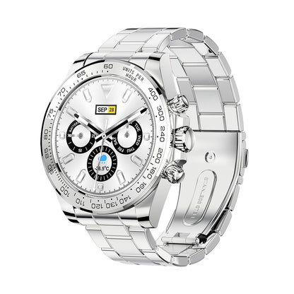 Luxury Metallic Smart Watch with Bluetooth Calling & Heart Rate Tracker