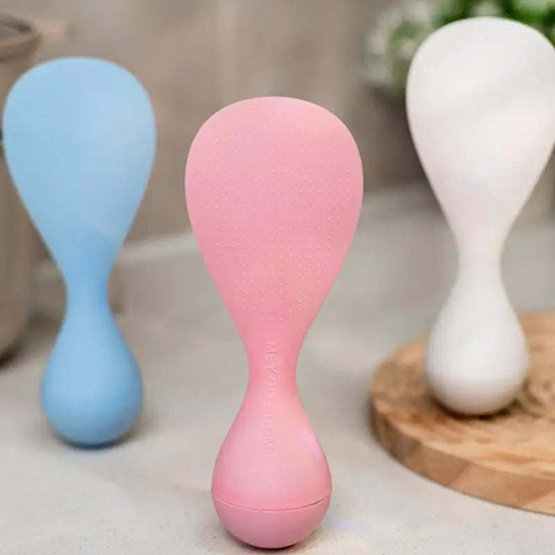 Standing Non-Stick Rice Spoon - Creative Tumbler Design Heat-Resistant Rice Scoop