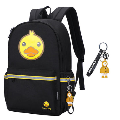 New Cartoon Anime Dinosaur & Duck Backpack for Primary/Secondary School Students (Boys & Girls)