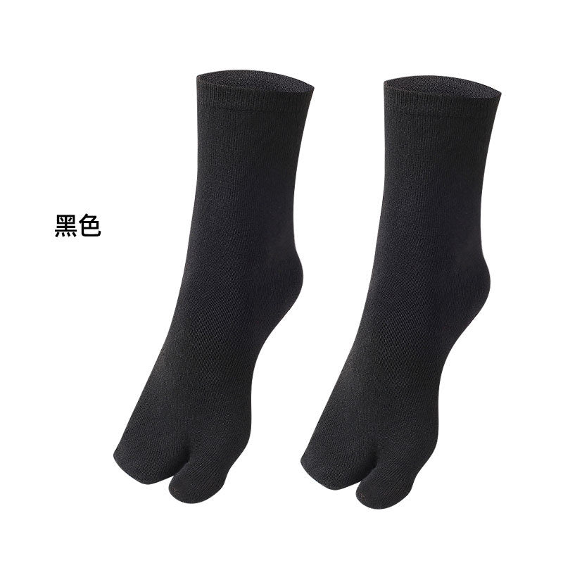Unisex Two-Finger Split Toe Socks - Breathable Summer Fiber Socks for Flip-Flops